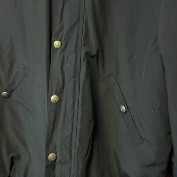 Polo Ralph Lauren Bomber Jacket - Faux Fur Hood & Utility Pocket - Black - Picture 5 of 16